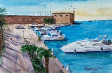 Painting titled "''Summer Moments''…" by Elena Tuncer, Original Artwork, Watercolor