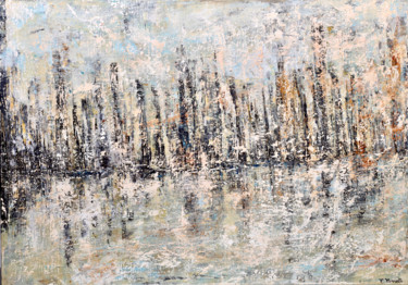 Peinture intitulée "New York Harbor" par Christian Carrette, Œuvre d'art originale, Huile