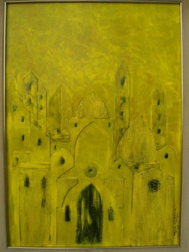 Pittura intitolato "monocromo oro venez…" da Damiano Corona, Opera d'arte originale, Altro