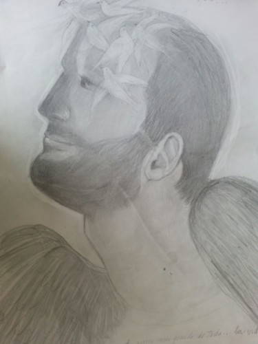 Drawing titled "Dimitris y sus suen…" by Maika, Original Artwork, Pencil