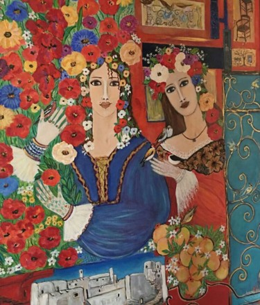 Pintura titulada "Gracias a la Paz se…" por Maika, Obra de arte original, Acrílico