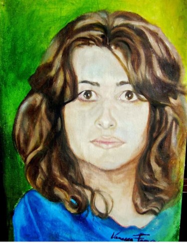 Pintura intitulada "Auto-retrato" por Vanesca Conká, Obras de arte originais, Óleo
