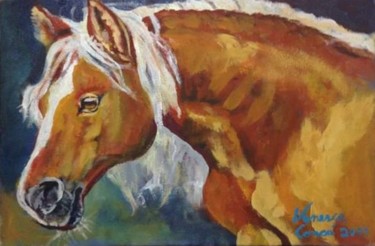 Pintura intitulada "Cavalo Ruano Malaca…" por Vanesca Conká, Obras de arte originais, Acrílico