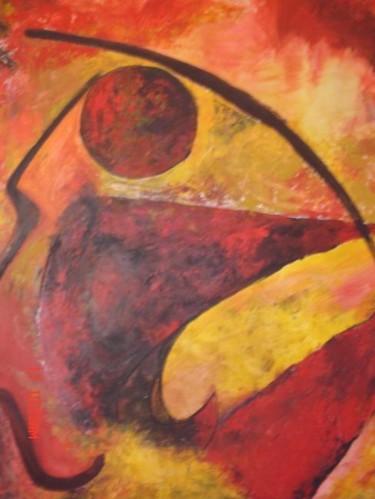 Pintura titulada "En torno al Círculo…" por Gabriela Borges Carvalho, Obra de arte original, Oleo