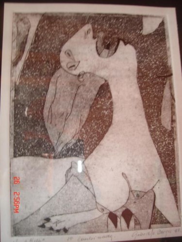 Pittura intitolato "Guernica (detalle)…" da Gabriela Borges Carvalho, Opera d'arte originale