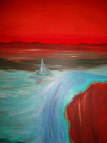 Pintura titulada "Navegando" por Gabriela Borges Carvalho, Obra de arte original