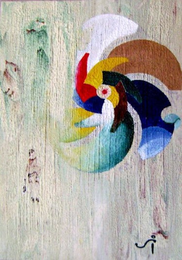 Pintura titulada "ATAHUALPA" por La Mandala.Julio Alberto Schipilov, Obra de arte original