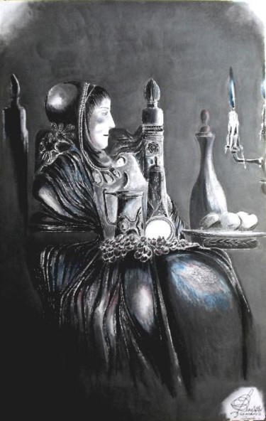 Pintura titulada "HERMANA MIA... HERM…" por La Mandala.Julio Alberto Schipilov, Obra de arte original
