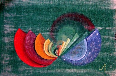 Pintura titulada "¿A DONDE...?" por La Mandala.Julio Alberto Schipilov, Obra de arte original