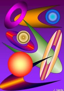 Dibujo titulada "Geometría Espacial…" por Jorge Washington Verde Ramos, Obra de arte original, Otro
