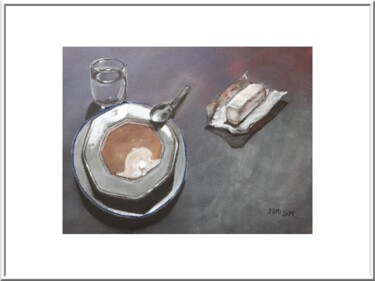 Dessin intitulée "Soupe" par Artelierdedomi, Œuvre d'art originale, Pastel