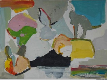 Peinture intitulée "A l'origine  / 2012" par Jose Dubois, Œuvre d'art originale