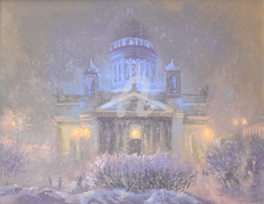 「Теплый вечер」というタイトルの絵画 Vladimir Vorontsovによって, オリジナルのアートワーク, オイル