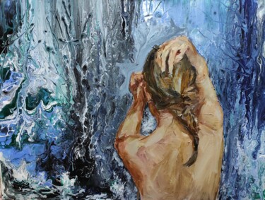Картина под названием "Нимфа" - Artem Bratuhin, Подлинное произведение искусства, Масло