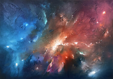 Painting titled ""Universe "by Artem…" by Artem Grunyka, Original Artwork, Oil