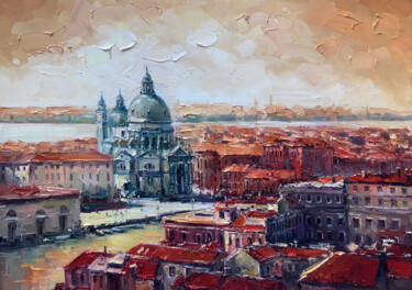 Pittura intitolato "Venice" da Artem Grunyka, Opera d'arte originale, Olio