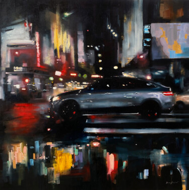 Painting titled ""New York"" by Artem Grunyka, Original Artwork, Oil