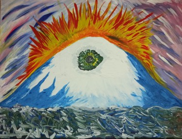 Картина под названием "Оракул" - Артём Жуков, Подлинное произведение искусства, Гуашь