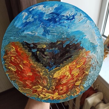 Картина под названием "Птица Феникс, душа…" - Артём Жуков, Подлинное произведение искусства, Масло