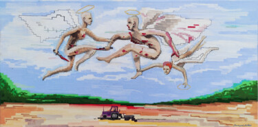 Pintura titulada "Angel" por Artem Danevych, Obra de arte original, Acrílico