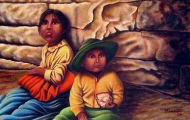 Pintura titulada "Humildad Infantil" por Arteminatti, Obra de arte original, Otro
