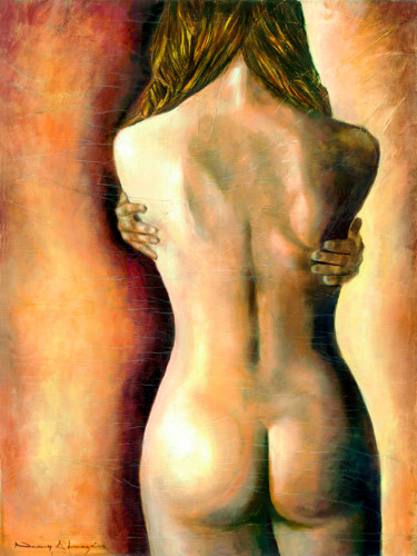 Digitale Kunst mit dem Titel "Solitude" von Nancy Almazán, Original-Kunstwerk, Digitale Malerei