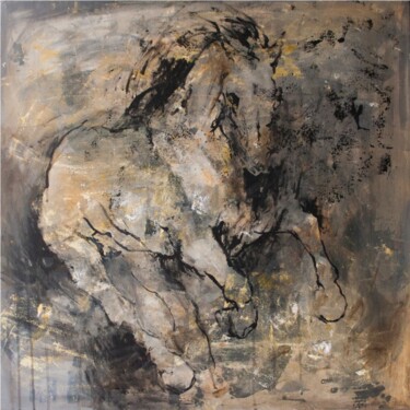 Pittura intitolato "Horse C007" da Artem Usá, Opera d'arte originale, Acrilico