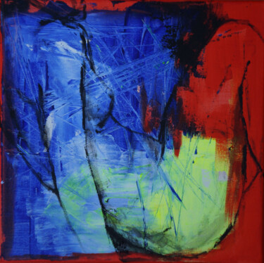 Painting titled "Nude N057" by Artem Usá, Original Artwork, Acrylic