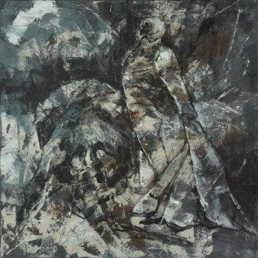 Картина под названием "Bullfighter's Honor…" - Artem Usá, Подлинное произведение искусства, Акрил Установлен на Деревянная р…
