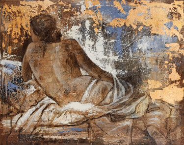 "Serie: Nudes. Woman…" başlıklı Tablo Artem Usá tarafından, Orijinal sanat, Akrilik Ahşap Sedye çerçevesi üzerine monte edil…