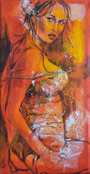 Pittura intitolato "Serie Nudity. The T…" da Artem Usá, Opera d'arte originale, Acrilico Montato su Telaio per barella in le…