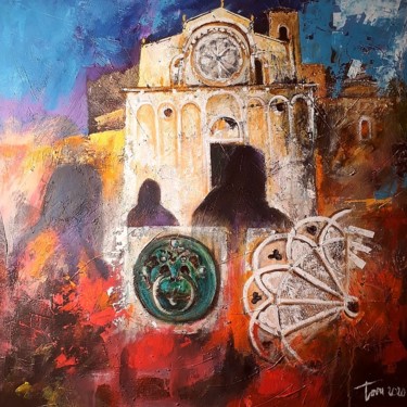 Painting titled "Cattedrale" by Luigi Torre, Original Artwork, Acrylic