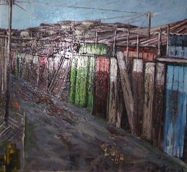 Painting titled "Suburbe" by Luigi Torre, Original Artwork