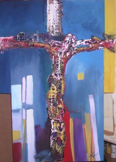 Painting titled "Crux" by Luigi Torre, Original Artwork