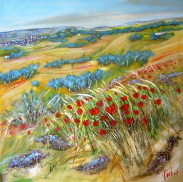 Painting titled "Campi" by Luigi Torre, Original Artwork