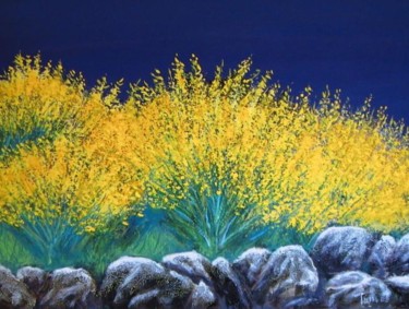 Painting titled "gialloblu" by Luigi Torre, Original Artwork