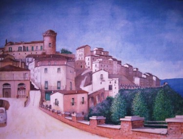 Pittura intitolato "Celenza 70" da Luigi Torre, Opera d'arte originale, Olio