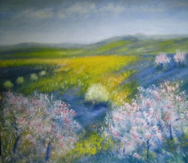 Pintura intitulada "Primavera" por Luigi Torre, Obras de arte originais