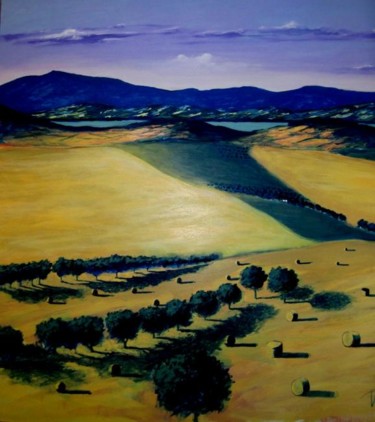 Painting titled "Alba d'estate" by Luigi Torre, Original Artwork