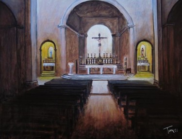Painting titled "S. Croce" by Luigi Torre, Original Artwork