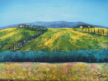 Painting titled "Paesaggio" by Luigi Torre, Original Artwork