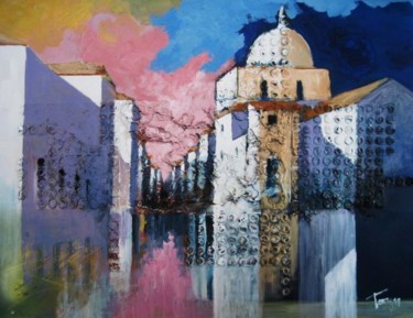 Painting titled "Paesaggio" by Luigi Torre, Original Artwork