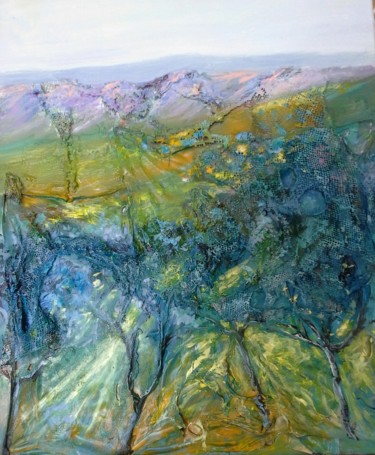 Peinture intitulée "colline" par Luigi Torre, Œuvre d'art originale