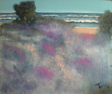 Painting titled "verso il mare" by Luigi Torre, Original Artwork