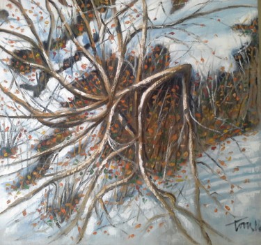 Pintura intitulada "lenzuola di neve" por Luigi Torre, Obras de arte originais