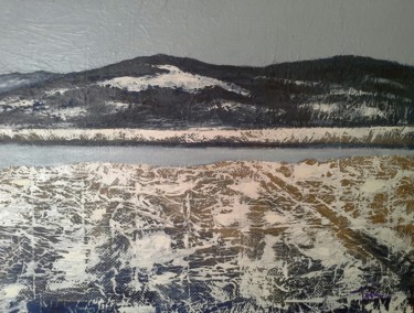 Pittura intitolato "Inverno sul lago" da Luigi Torre, Opera d'arte originale