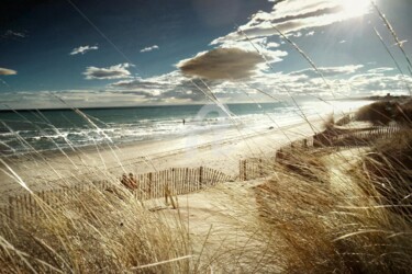 Photography titled "Plage en baie d'Aig…" by Artenseo, Original Artwork, Manipulated Photography
