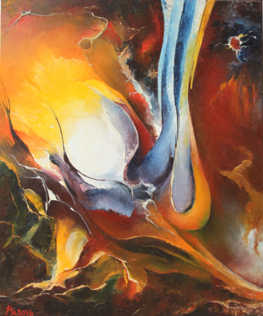Malerei mit dem Titel "ENTRAILLES DE NOS G…" von Ma, Original-Kunstwerk, Öl