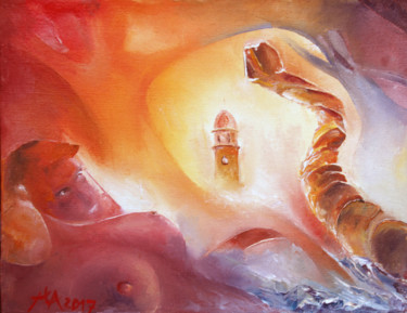 Painting titled "ARDEUR DU PLAISIR D…" by Ma, Original Artwork, Oil