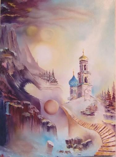 Painting titled "EN PASSANT PAR GORO…" by Ma, Original Artwork, Oil